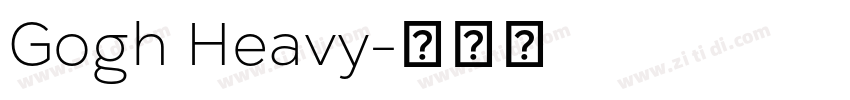 Gogh Heavy字体转换